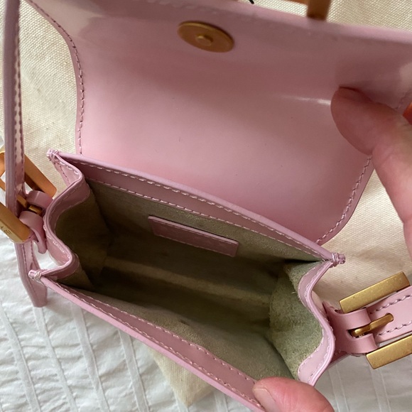 BY FAR Pink Micro Fran Shoulder Bag - Picture 7 of 9